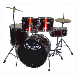BATERIA TORNADO By MAPEX  22".ROJO
