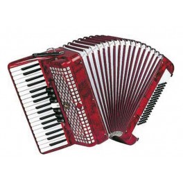 Acordeón "ESTRELLA" 34/60 Rojo