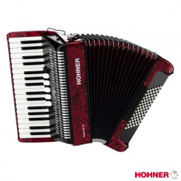 ACORDEON HOHNER BRAVO III-72 ROJO