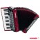 ACORDEON HOHNER BRAVO III-80 ROJO