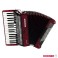 ACORDEON HOHNER BRAVO III-72 ROJO