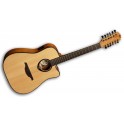 GUITARRA ELECTRO-ACUSTICA LAG DREADNOUGHT 12 Cuerdas CUTAWAY