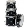 BATERIA DW PERFORMANCE LQ TOM PACK (09X12+14X16FT+6,5X14) BLACK MIRRA