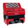 FR-1x Acordeon Botones Rojo